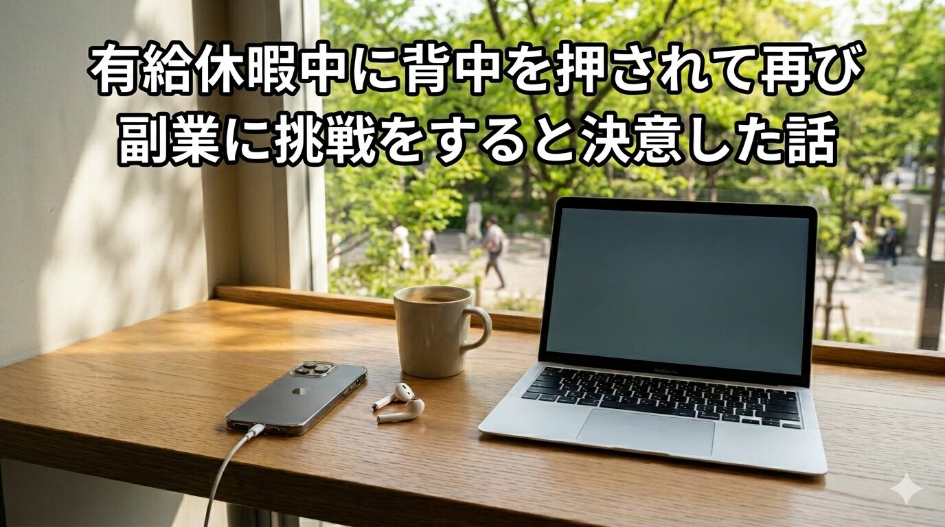 【人生を変えた有給休暇】僕が背中を押され、再び副業に挑む理由
